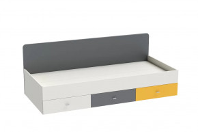 Кровать Клео арт. 010, 900*2000 мм, графит, миндаль, солнечный Диал в Урае - uraj.mebel-tymen.ru | фото