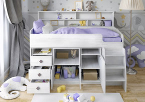 Кровать Малыш- 5 с полкой Винтерберг Ярофф в Урае - uraj.mebel-tymen.ru | фото