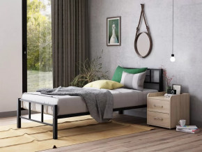 Кровать односпальная Кадис 120х200 Черный в Урае - uraj.mebel-tymen.ru | фото