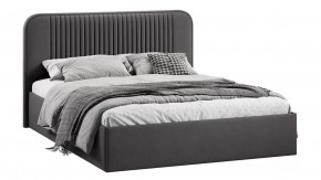 Кровать с ПМ «Тиффани» Тип 1 с заглушиной Велюр Графит в Урае - uraj.mebel-tymen.ru | фото
