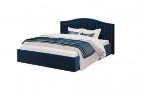 Кровать Стелла, 1600*2000 мм, велюр NEO 27, синий в Урае - uraj.mebel-tymen.ru | фото