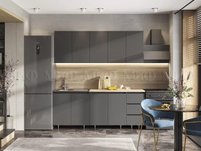 Кухня Челси 2,0м Графит/Графит в Урае - uraj.mebel-tymen.ru | фото