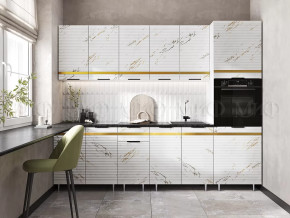 Кухня Милена 2,6м (Мрамор золото (Антарес)) в Урае - uraj.mebel-tymen.ru | фото