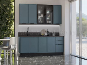 Кухня Николь 2,0/900м (Браш Блю) в Урае - uraj.mebel-tymen.ru | фото