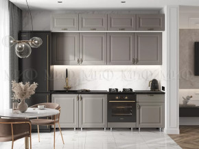 Кухня Престиж 2,4м (Браш текстура Грей) в Урае - uraj.mebel-tymen.ru | фото