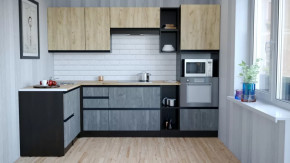 Кухонный гарнитур Адажио мега прайм 1500х2700 мм в Урае - uraj.mebel-tymen.ru | фото