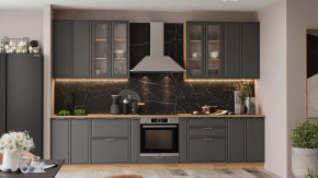 Кухонный гарнитур «Белладжио» №14 Дуб Крафт золотой, Софт графит в Урае - uraj.mebel-tymen.ru | фото