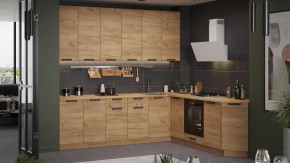 Кухонный гарнитур «Детройт» №14 Дуб Крафт золотой в Урае - uraj.mebel-tymen.ru | фото