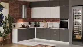 Кухонный гарнитур «Габриэлла» №15 Белый, Сноу, Титан в Урае - uraj.mebel-tymen.ru | фото