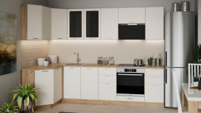 Кухонный гарнитур «Габриэлла» №3 Дуб крафт золотой/Крем в Урае - uraj.mebel-tymen.ru | фото