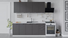 Кухонный гарнитур «Габриэлла» длиной 200 см Белый/Муссон в Урае - uraj.mebel-tymen.ru | фото