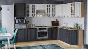 Кухонный гарнитур «Лина» №2 Дуб крафт золотой/Графит в Урае - uraj.mebel-tymen.ru | фото