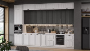 Кухонный гарнитур «Лина» №9 Белый, Графит в Урае - uraj.mebel-tymen.ru | фото