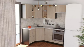 Кухонный гарнитур Надежда оптима 4 1400*2000 мм в Урае - uraj.mebel-tymen.ru | фото