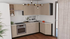 Кухонный гарнитур Надежда прайм 5 2300*1500 мм в Урае - uraj.mebel-tymen.ru | фото