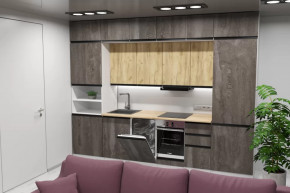 Кухонный гарнитур Сапфир 2 экстра 3000 мм в Урае - uraj.mebel-tymen.ru | фото