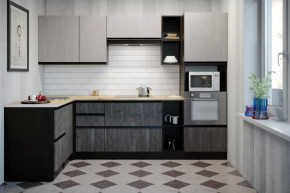 Кухонный гарнитур Симфония мега прайм 1500х2700 мм в Урае - uraj.mebel-tymen.ru | фото