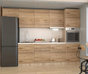 Кухонный прямой гарнитур арт.7 ЛОФТ, 3000 мм, Рустик натур в Урае - uraj.mebel-tymen.ru | фото