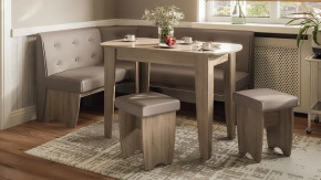 Кухонный уголок «Барселона» Дуб Сонома трюфель, Микровелюр Duna Stone в Урае - uraj.mebel-tymen.ru | фото