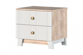 Ланзетти Тумба прикроватная Дуб Торонто/Жемчуг в Урае - uraj.mebel-tymen.ru | фото