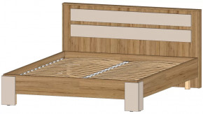 Ленора Кровать 1600 Дуб вотан/Кашемир в Урае - uraj.mebel-tymen.ru | фото