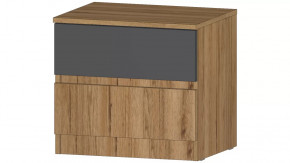 Ленора Тумба прикроватная Дуб вотан/Графит в Урае - uraj.mebel-tymen.ru | фото