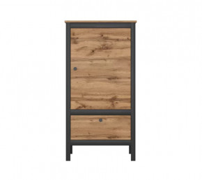 LOFT шкаф REG1D1S/60 (Дуб вотан/Черный) в Урае - uraj.mebel-tymen.ru | фото