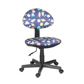 Кресло Логика  Т-59 (космос на синем) без подлокотников в Урае - uraj.mebel-tymen.ru | фото