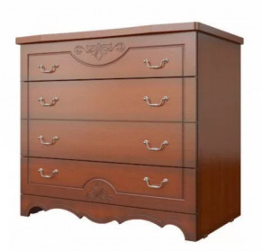 ЛОТОС ЛАК Комод 4 ящика Орех в Урае - uraj.mebel-tymen.ru | фото