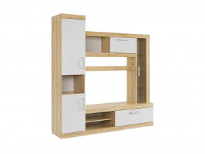 Мини-стенка Макси дуб сонома/белое дерево в Урае - uraj.mebel-tymen.ru | фото