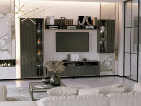 Модульная гостиная Оливия Графит Софт в Урае - uraj.mebel-tymen.ru | фото