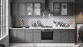 Модульная кухня «Белладжио» Белый, Софт графит в Урае - uraj.mebel-tymen.ru | фото