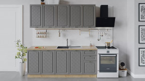 Модульная кухня «Бьянка» Дуб крафт золотой/Дуб серый в Урае - uraj.mebel-tymen.ru | фото