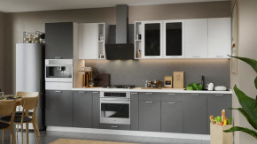 Модульная кухня «Габриэлла» Белый/Сноу/Титан в Урае - uraj.mebel-tymen.ru | фото