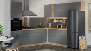 Модульная кухня «Габриэлла» Дуб крафт золотой/Титан в Урае - uraj.mebel-tymen.ru | фото