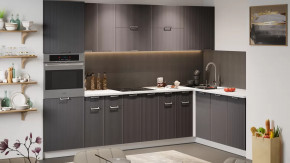 Модульная кухня «Кимберли» Белый, Муссон в Урае - uraj.mebel-tymen.ru | фото