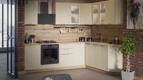 Модульная кухня «Кимберли» Дуб Крафт золотой, Крем в Урае - uraj.mebel-tymen.ru | фото