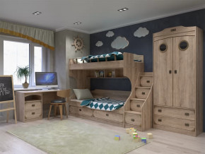 Модульная подростковая Мираж-1 Дуб баррик в Урае - uraj.mebel-tymen.ru | фото