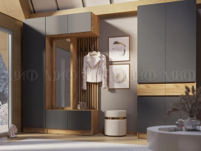 Модульная прихожая Роджинамиф, дуб крафт/графит в Урае - uraj.mebel-tymen.ru | фото
