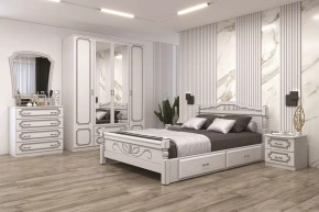 Модульная спальня Лакированный белый жемчуг в Урае - uraj.mebel-tymen.ru | фото