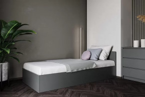 МОРИ КРМ 900.1/1 Кровать (сп/м 900*2000мм), ЛДСП Графит МП (НАСТИЛЫ) в Урае - uraj.mebel-tymen.ru | фото