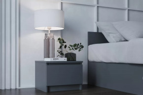 МОРИ ТПМ400.1 Тумба прикроватная (ш404*г350*в300мм), ЛДСП Графит (МП) в Урае - uraj.mebel-tymen.ru | фото