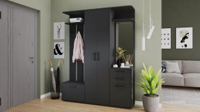 Набор мебели для прихожей «Витра» Тип 2 Антрацит в Урае - uraj.mebel-tymen.ru | фото