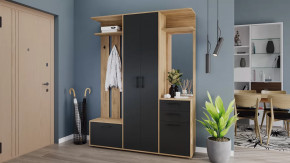 Набор мебели для прихожей «Витра» Тип 2 Дуб Крафт золотой, Антрацит в Урае - uraj.mebel-tymen.ru | фото