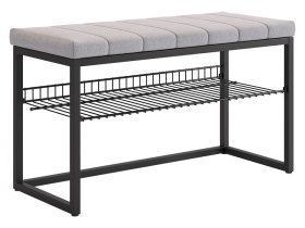 Обувница Классная 2 черный муар/оникс (велюр) в Урае - uraj.mebel-tymen.ru | фото