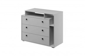 Оскар Комод 3 ящика Белый снег в Урае - uraj.mebel-tymen.ru | фото