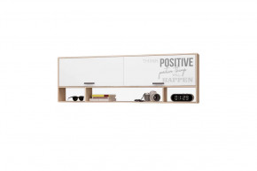 Полка для книг Джуниор, дуб сонома/ белый в Урае - uraj.mebel-tymen.ru | фото