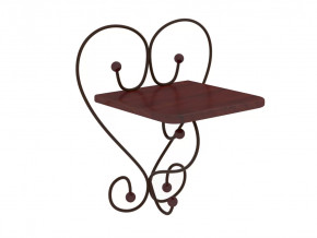 Полка настенная Милсон коричневая в Урае - uraj.mebel-tymen.ru | фото