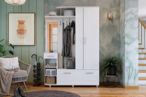 Прихожая Барселона-2 белый рамух в Урае - uraj.mebel-tymen.ru | фото