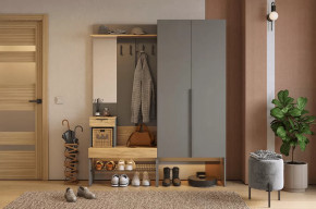 Прихожая Баско К1 графит/дуб крафт золотой в Урае - uraj.mebel-tymen.ru | фото